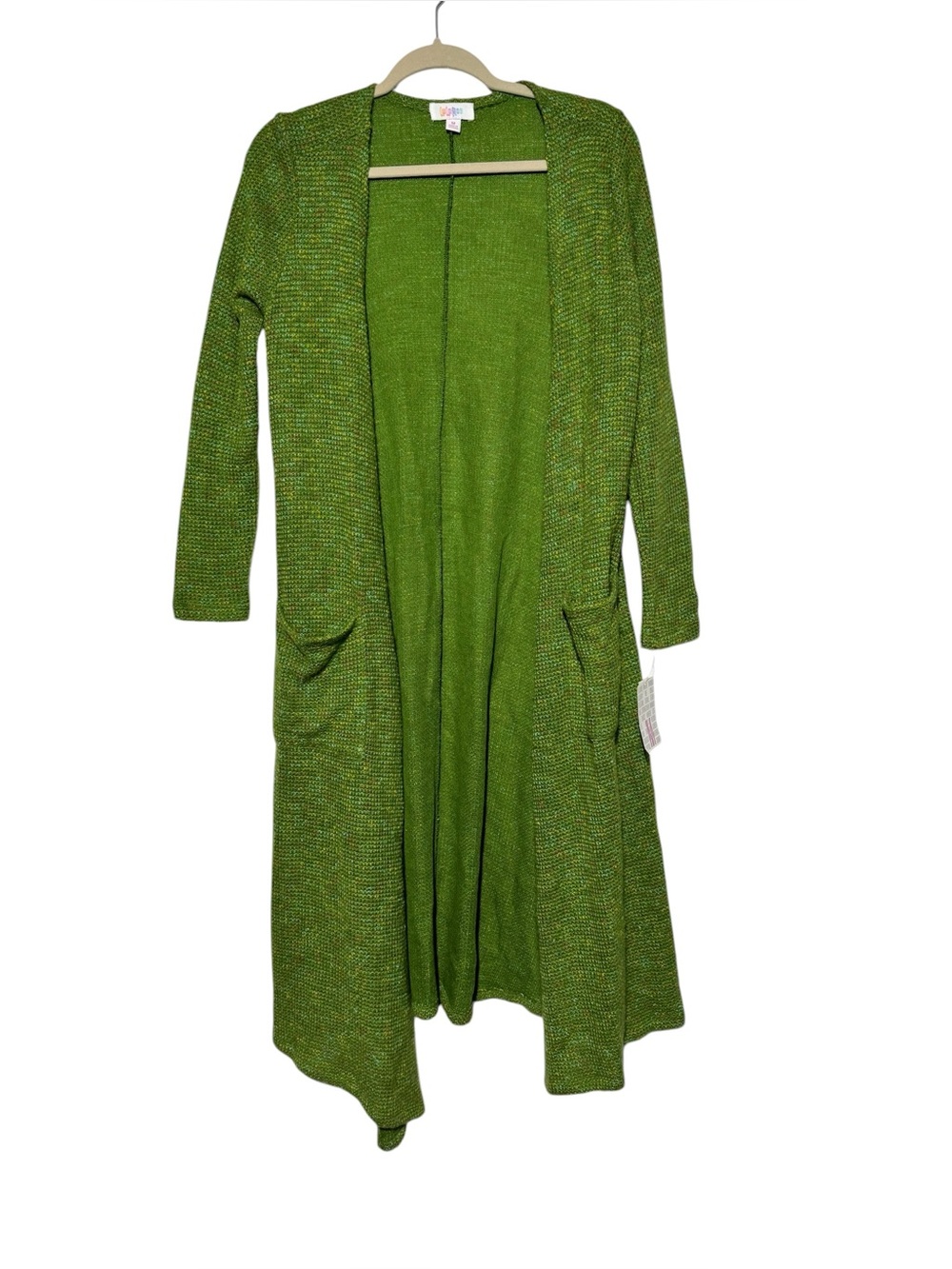 NWT Moss Green Duster Cardigan Sweater Goblincore Hobbit Boho Colorful Fairy